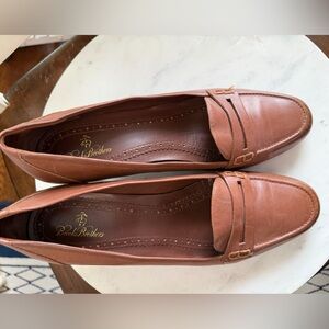 Brooks Brothers Brown Leather Loafers Size 8.5 Classic Preppy Shoes